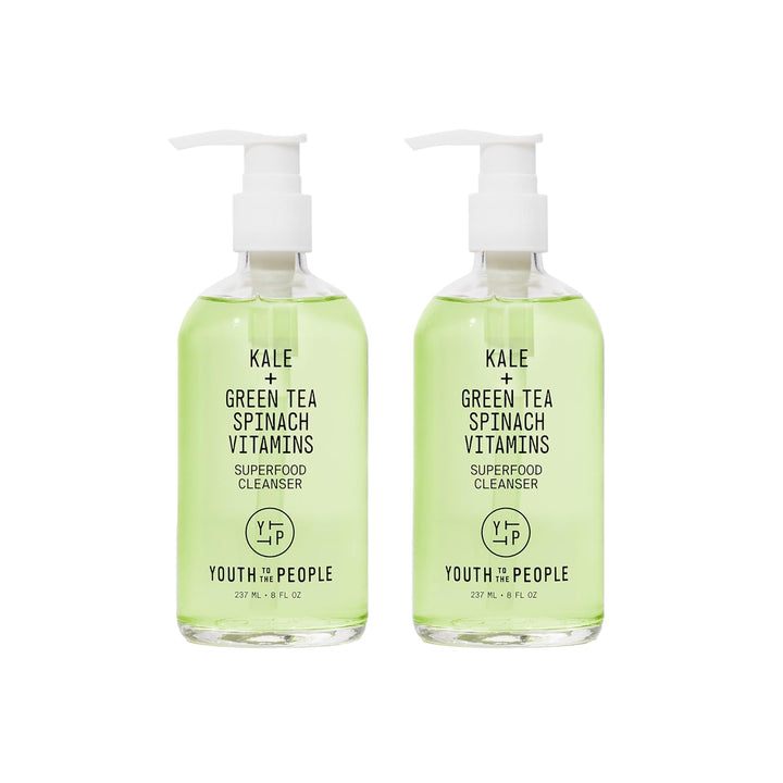 Superfood Facial Cleanser with Kale & Green Tea – Daily Face Wash for Clean & Fresh Skin