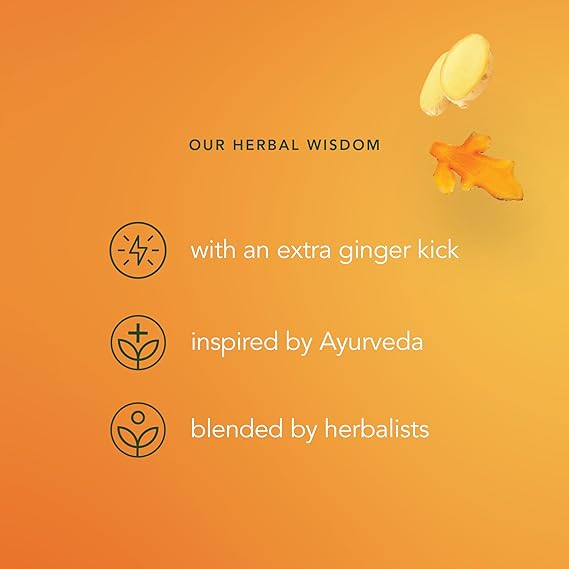 Pukka Herbs Three Ginger Organic Herbal Tea, 20 Tea Bags