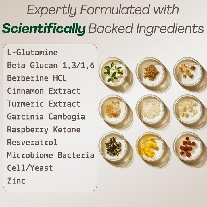 GLP-1 Balance Formula | Herbal & Probiotic Blend | 60 Capsules