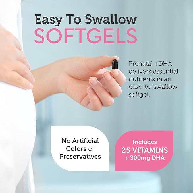 Zahler Prenatal Vitamin with DHA & Folate – Multivitamin Softgels for Women, 60 Count