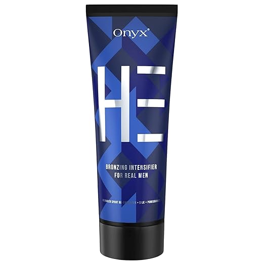 Onyx HE Tanning Bed Lotion for Men -  Muscle Bronzing Complex & Moisturizing Formula