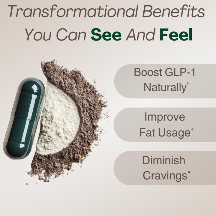 GLP-1 Balance Formula | Herbal & Probiotic Blend | 60 Capsules