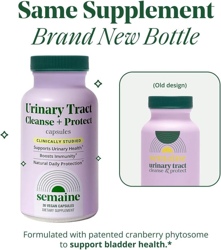 Semaine Urinary Tract Cleanse & Protect  | Cranberry & Hibiscus Supplement for Women