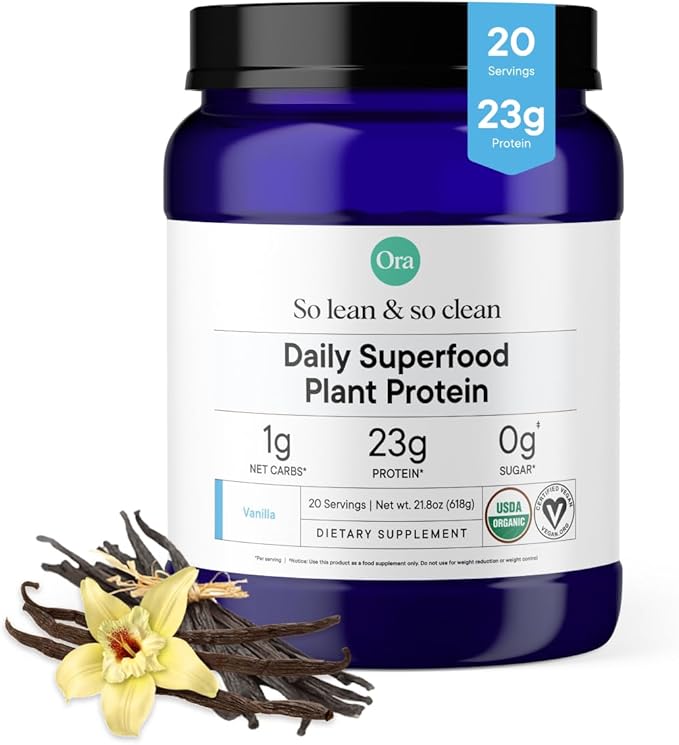 Ora Organic Plant-Based Protein Powder | 20 Servings