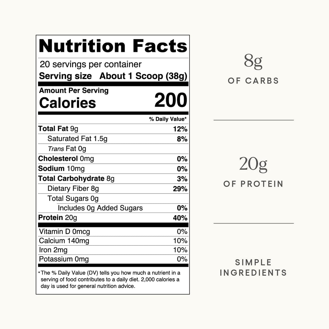 Be Well By Kelly Unflavored Plant-Based Protein Powder