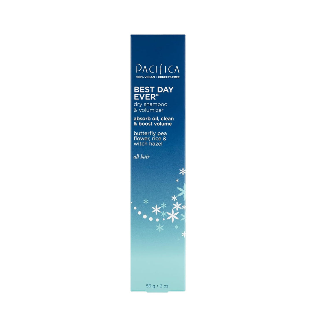Pacifica Best Day Ever Dry Shampoo Powder – Waterless Hair Refresh & Oil Absorber – Adds Volume & Texture – Non-Aerosol, Vegan, Cruelty-Free – 1.4 oz