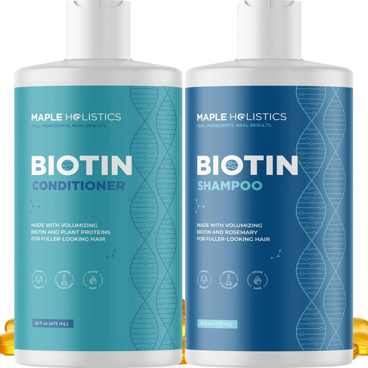 Biotin Shampoo & Conditioner Set – Volumizing Hair Care for Thinning Hair