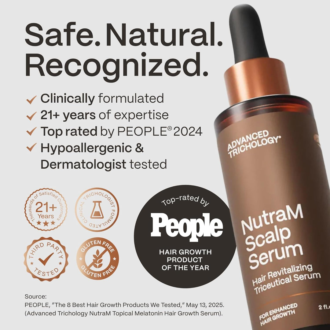 Advanced Trichology NutraM™ Hair Serum – Hydrating & Nourishing Scalp & Hair Serum for Men & Women – 2 fl oz