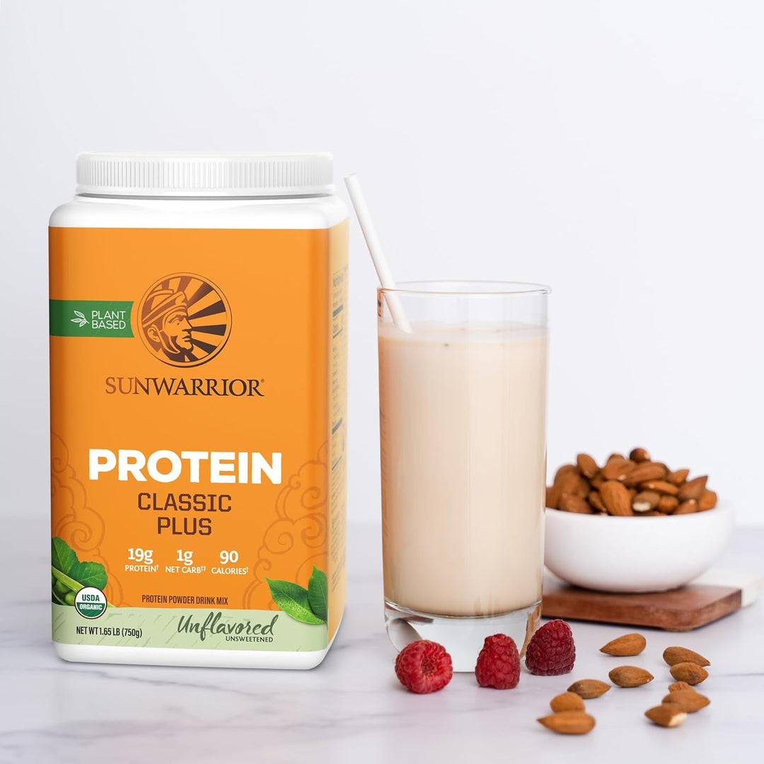 Sunwarrior Clean Vegan Protein Powder | Organic Plant-Based Protein with Superfood Blend |