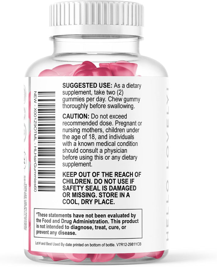 Advanced Hair Skin and Nails Gummies with Biotin (120 Count)