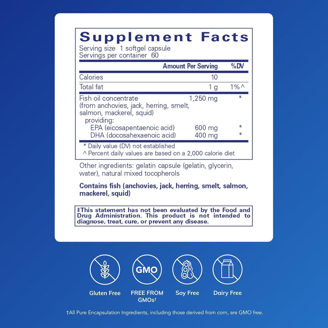 بيور إنكابسوليشنز O.N.E أوميغا | زيت سمك أوميغا-3 فاخر