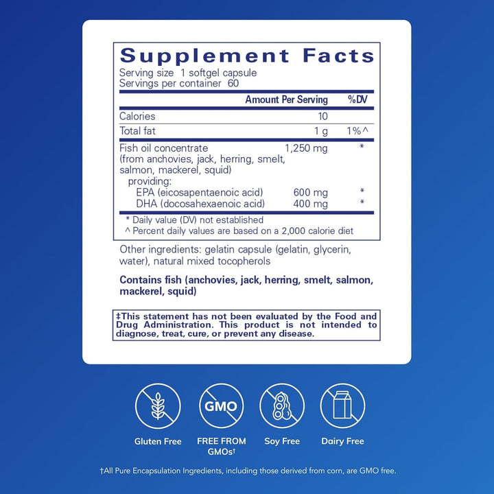 بيور إنكابسوليشنز O.N.E أوميغا | زيت سمك أوميغا-3 فاخر