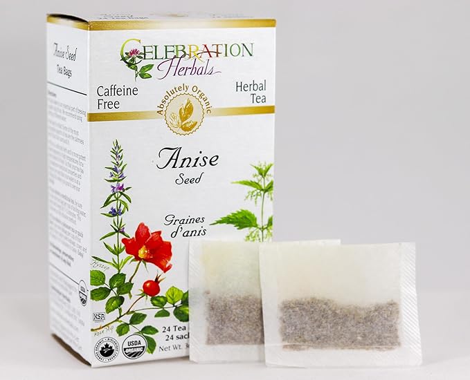 Celebration Herbals Organic Anise Seed Tea, 24 Herbal Tea Bags – Caffeine Free