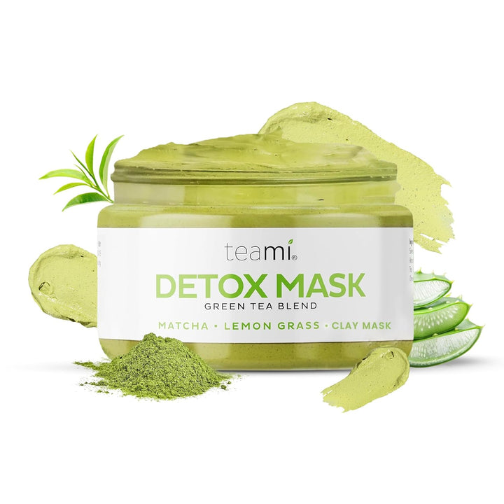 Teami Detox Green Tea Face Mask | Hydrating & Purifying Clay Mask for All Skin Types | 100ml