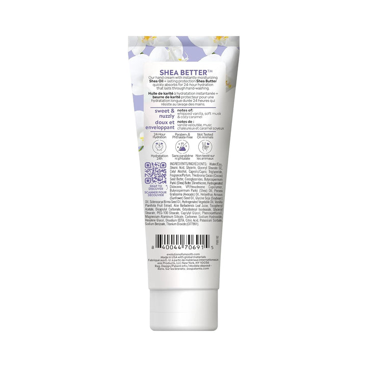 Shea Better body butter tube with label on a white background