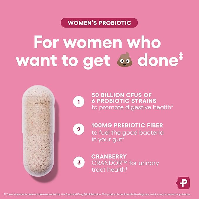 Physician's CHOICE Probiotic Supplement for Women –  50 Billion CFU with 6 Strains & Organic Prebiotics