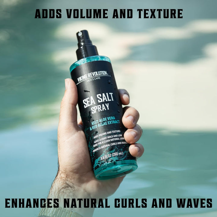 Viking Revolution Men's Sea Salt Hair Texturizing Spray (250ml)