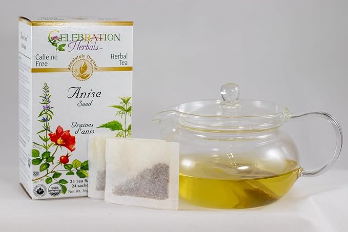 Celebration Herbals Organic Anise Seed Tea, 24 Herbal Tea Bags – Caffeine Free