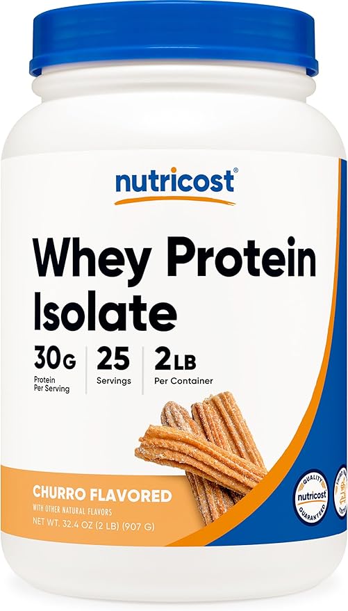 Nutricost Whey Protein Isolate, 2 lb, 25 Servings