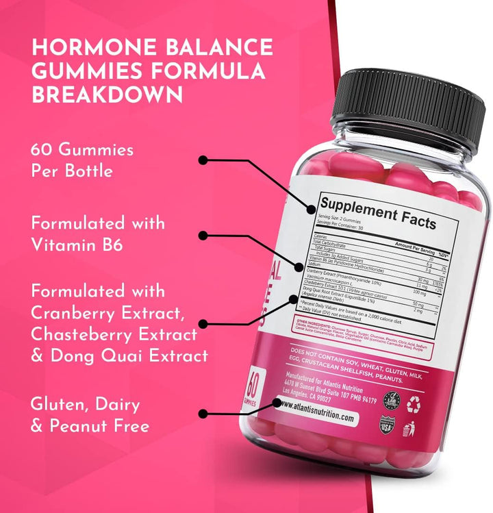 Atlantis Nutrition Hormonal Balance Gummies for Women