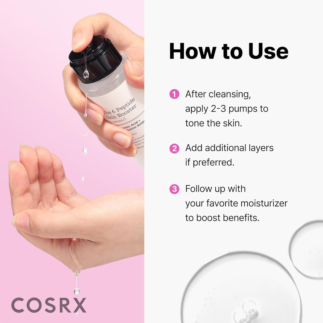 COSRX 6X Peptide Collagen Booster Toner Serum