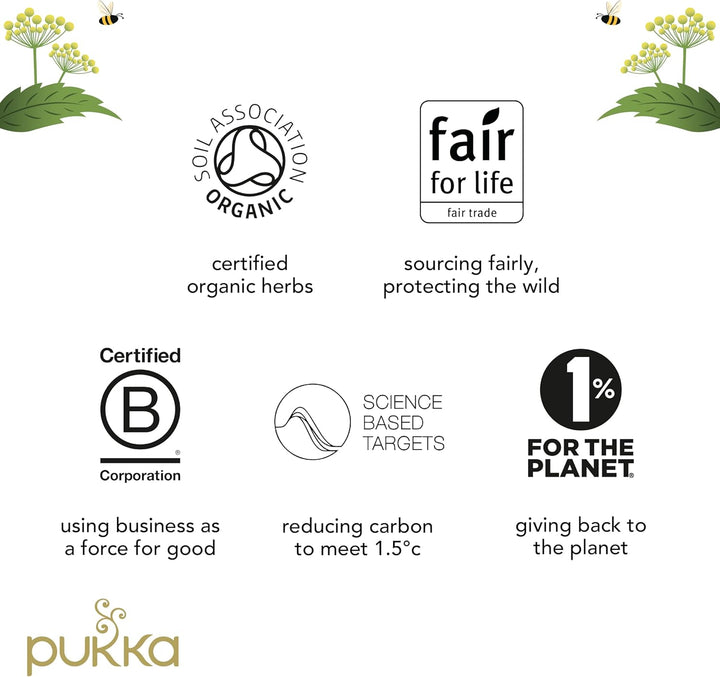 Pukka Herbs Three Ginger Organic Herbal Tea, 20 Tea Bags