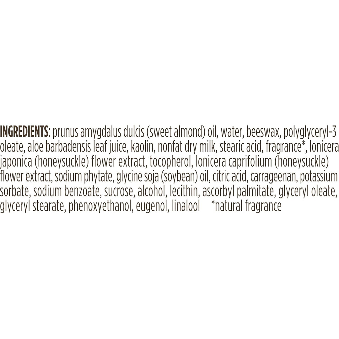 List of ingredients on a white background