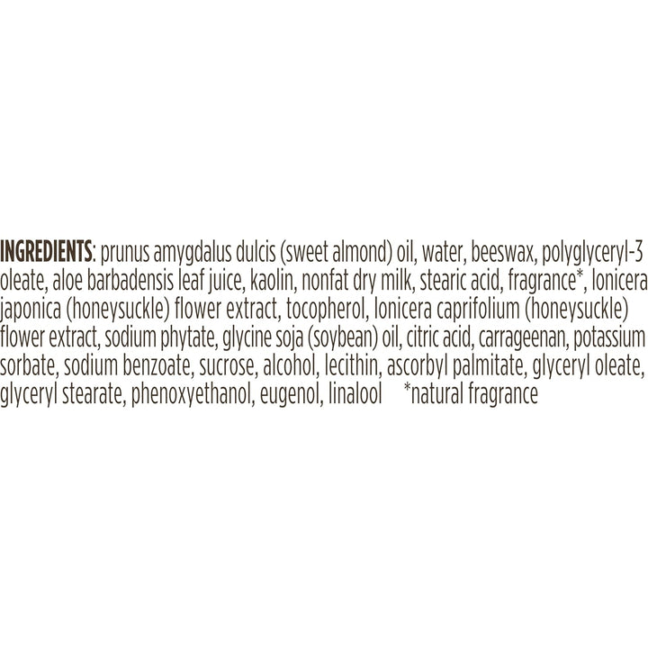 List of ingredients on a white background