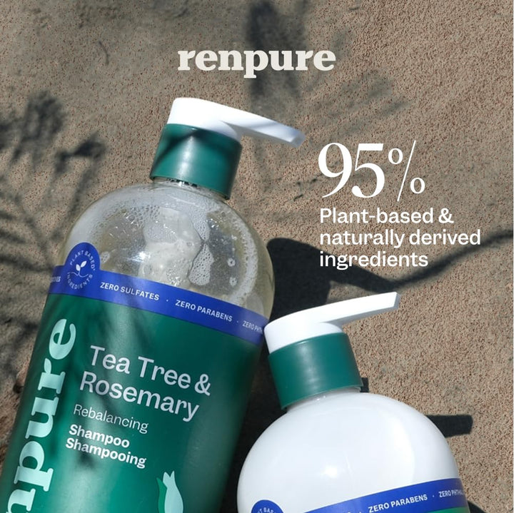 Renpure Tea Tree & Rosemary Shampoo & Conditioner Set (2 × 24 fl oz)