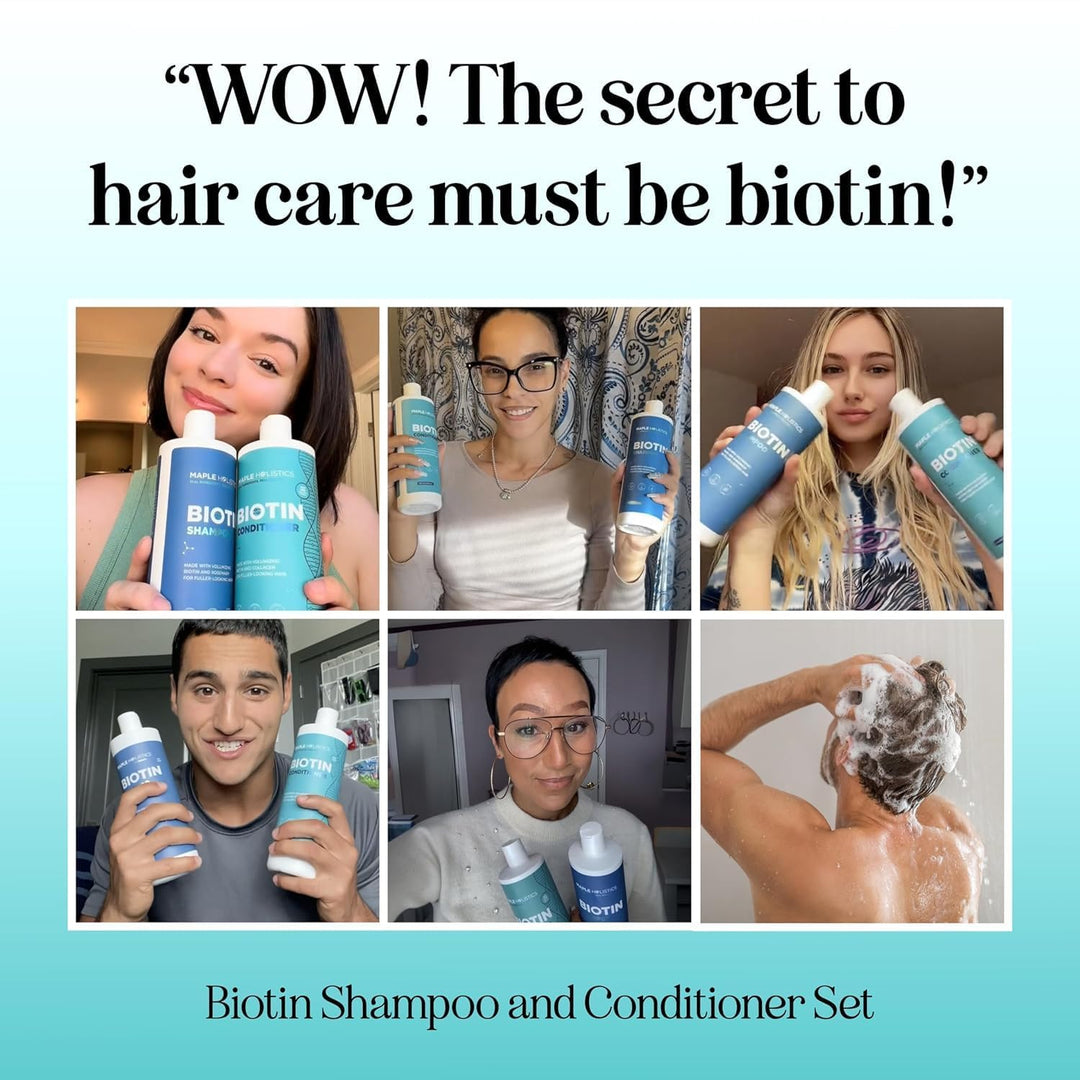 Biotin Shampoo & Conditioner Set – Volumizing Hair Care for Thinning Hair