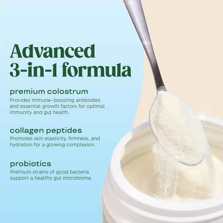 Bloom Nutrition Bovine Colostrum Powder with Vitamin B12 | 25 Servings