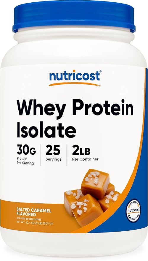 Nutricost Whey Protein Isolate, 2 lb, 25 Servings