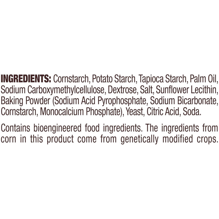 List of ingredients on a white background