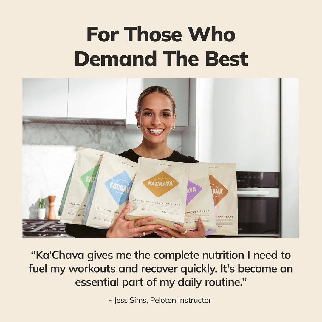 Ka’Chava Whole Body Meal Shake – Plant-Based Protein Powder with Superfoods & Greens – Vegan Meal Replacement with Probiotics & Enzymes