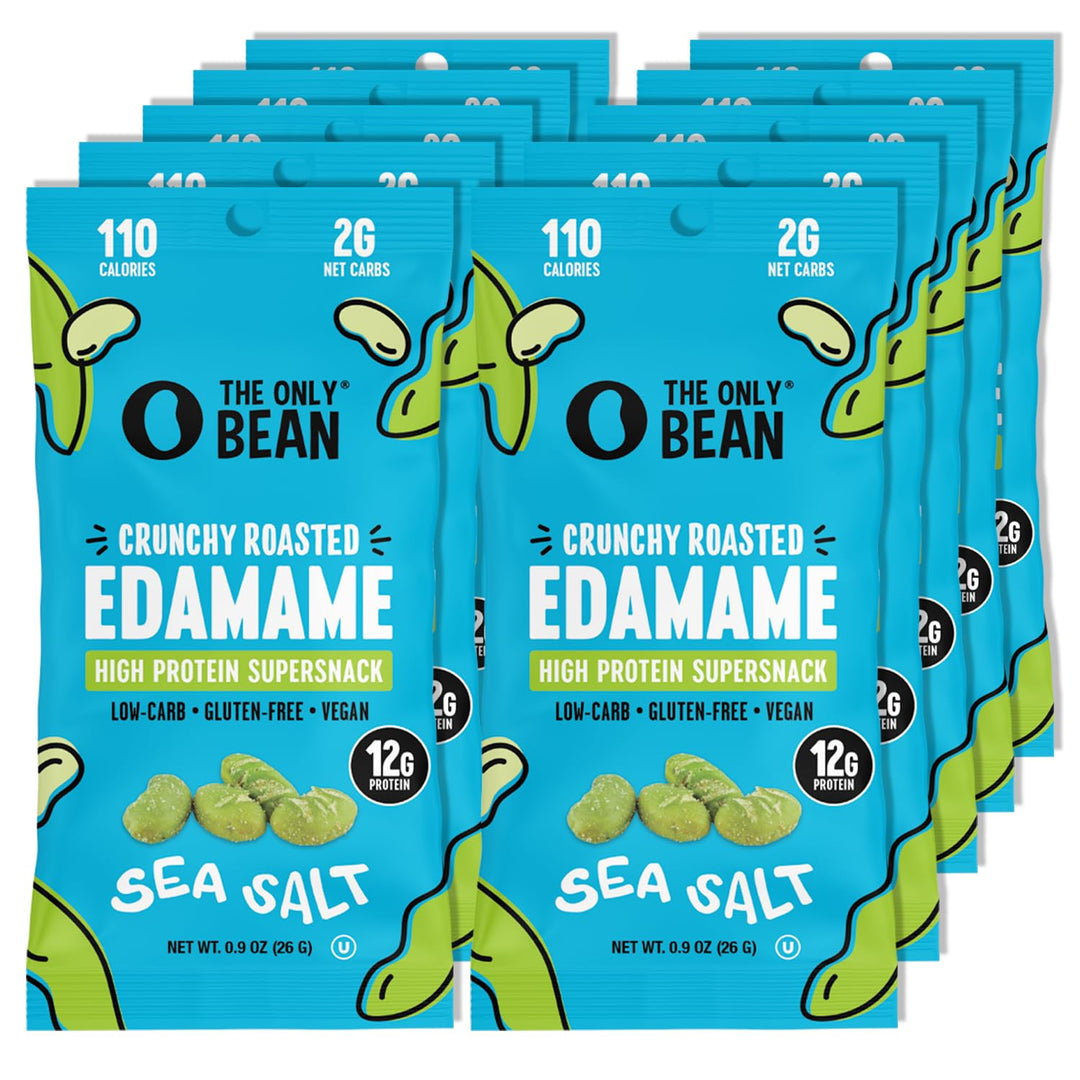The Only Bean Crunchy Roasted Edamame Snacks – , 0.9oz (Pack of 10)