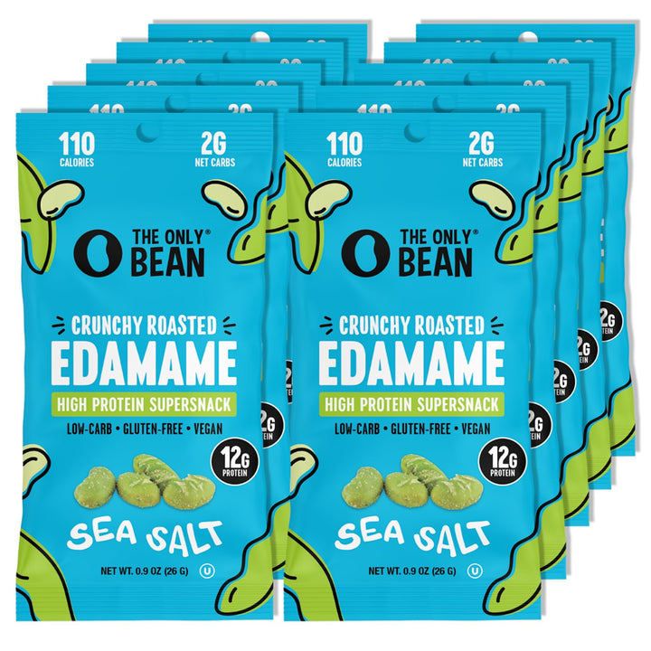 The Only Bean Crunchy Roasted Edamame Snacks – , 0.9oz (Pack of 10)