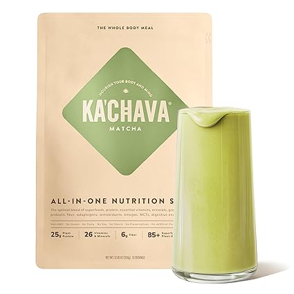 Ka’Chava Whole Body Meal Shake – Plant-Based Protein Powder with Superfoods & Greens – Vegan Meal Replacement with Probiotics & Enzymes