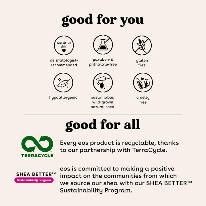 eos Cashmere Lip Butter – Vanilla Cashmere, Peptide Lip Balm with Shea, Cocoa & Argan Butters – 0.35 fl oz