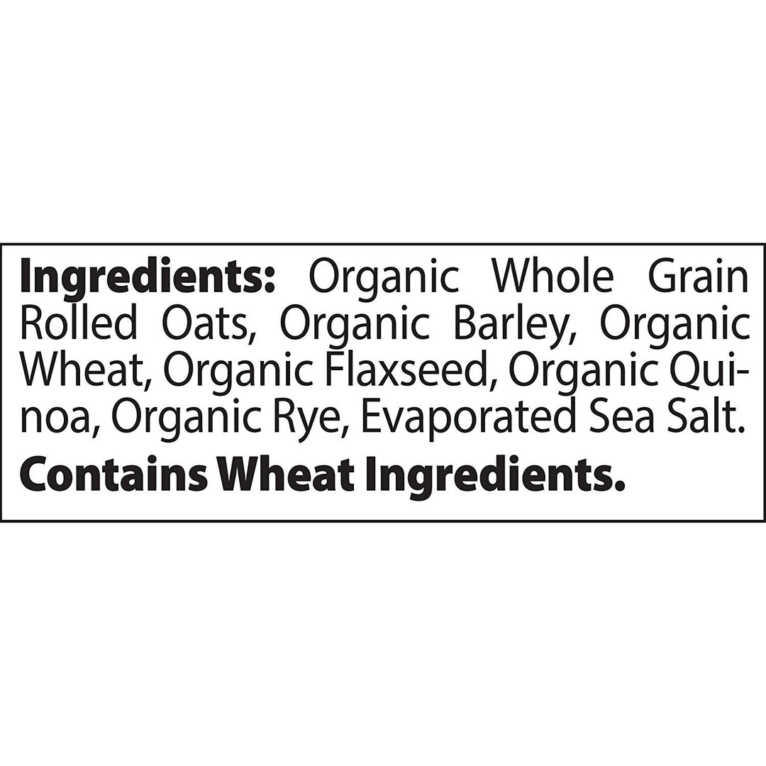 Better Oats Bare Organic Multigrain Hot Cereal with Flax Seeds | Instant Oatmeal | USDA Organic | 8 Pouches (Pack of 6)