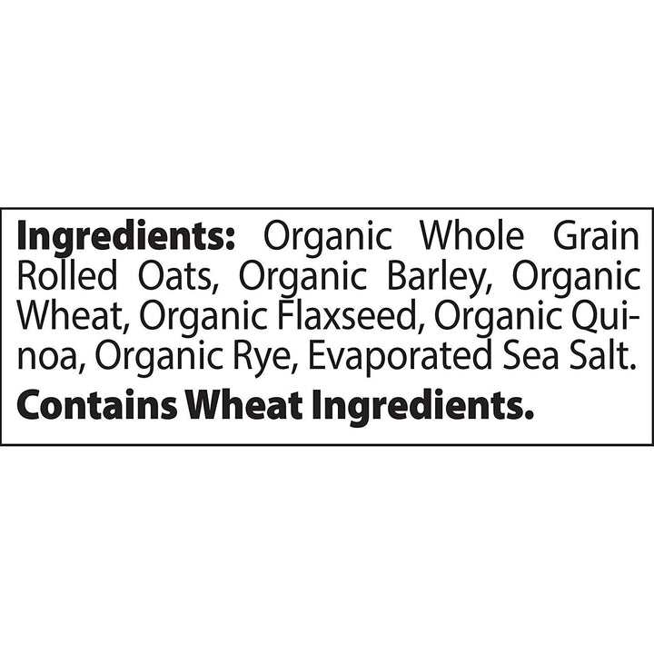 Better Oats Bare Organic Multigrain Hot Cereal with Flax Seeds | Instant Oatmeal | USDA Organic | 8 Pouches (Pack of 6)