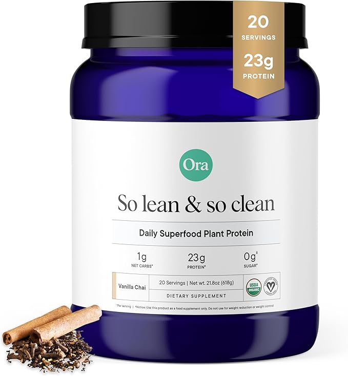 Ora Organic Plant-Based Protein Powder | 20 Servings