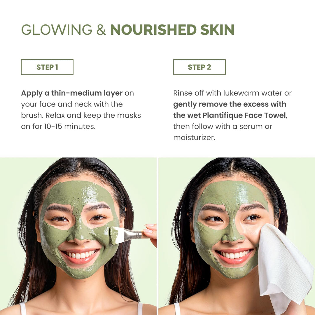 Plantifique Korean Clay Mask | Hydrating Mud Mask with Avocado & Superfoods | Vegan & Dermatologist Tested | 100ml