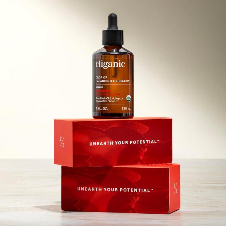 Cliganic Organic Jojoba Oil – Pure, Cold-Pressed & Hexane-Free for Hair & Skin