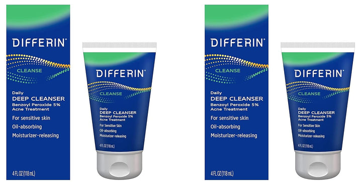 Acne Face Wash with 5% Benzoyl Peroxide – Deep Cleansing Daily Wash for Acne-Prone Skin