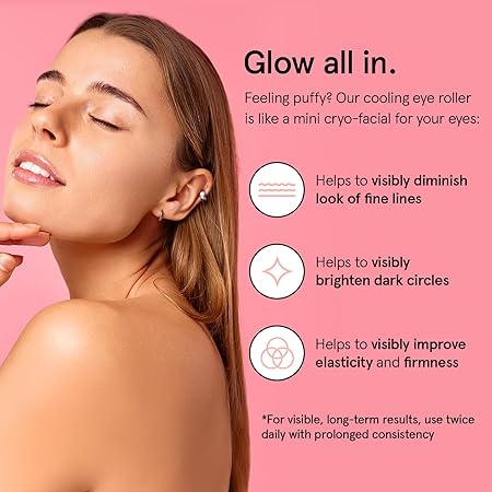 grace & stella Under Eye Brightening Roller with Retinol & Caffeine – Puffiness, Dark Circles & Fine Lines Treatment (15ml)