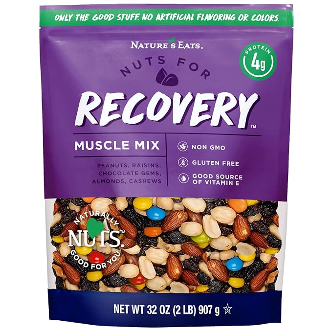 Nature's Eats Nuts for Recovery Muscle Trail Mix, Oz, Assorted,