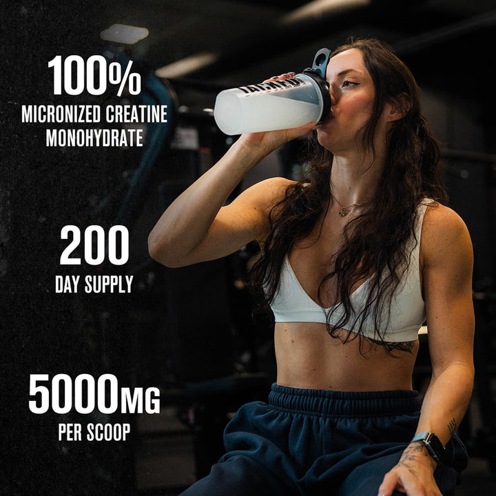 Jacked Factory Creatine Monohydrate Powder - Micronized Creatine 5g per Serving, Unflavored, Vegan-Friendly - 30 Servings, 150g