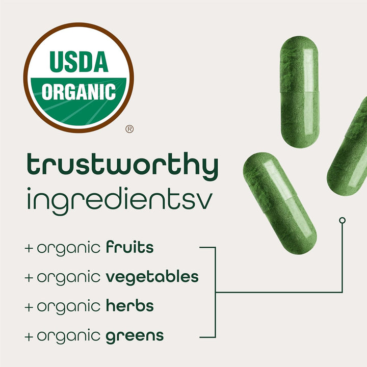 Zena Nutrition Organic Super Greens  | 70+ Fruit & Veggie Superfoods