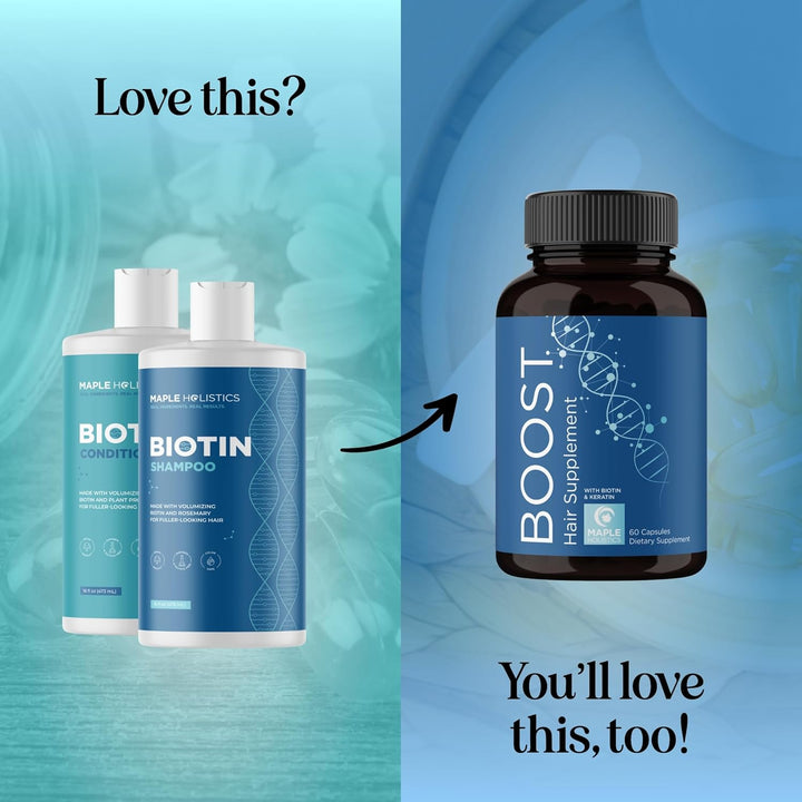 Biotin Shampoo & Conditioner Set – Volumizing Hair Care for Thinning Hair