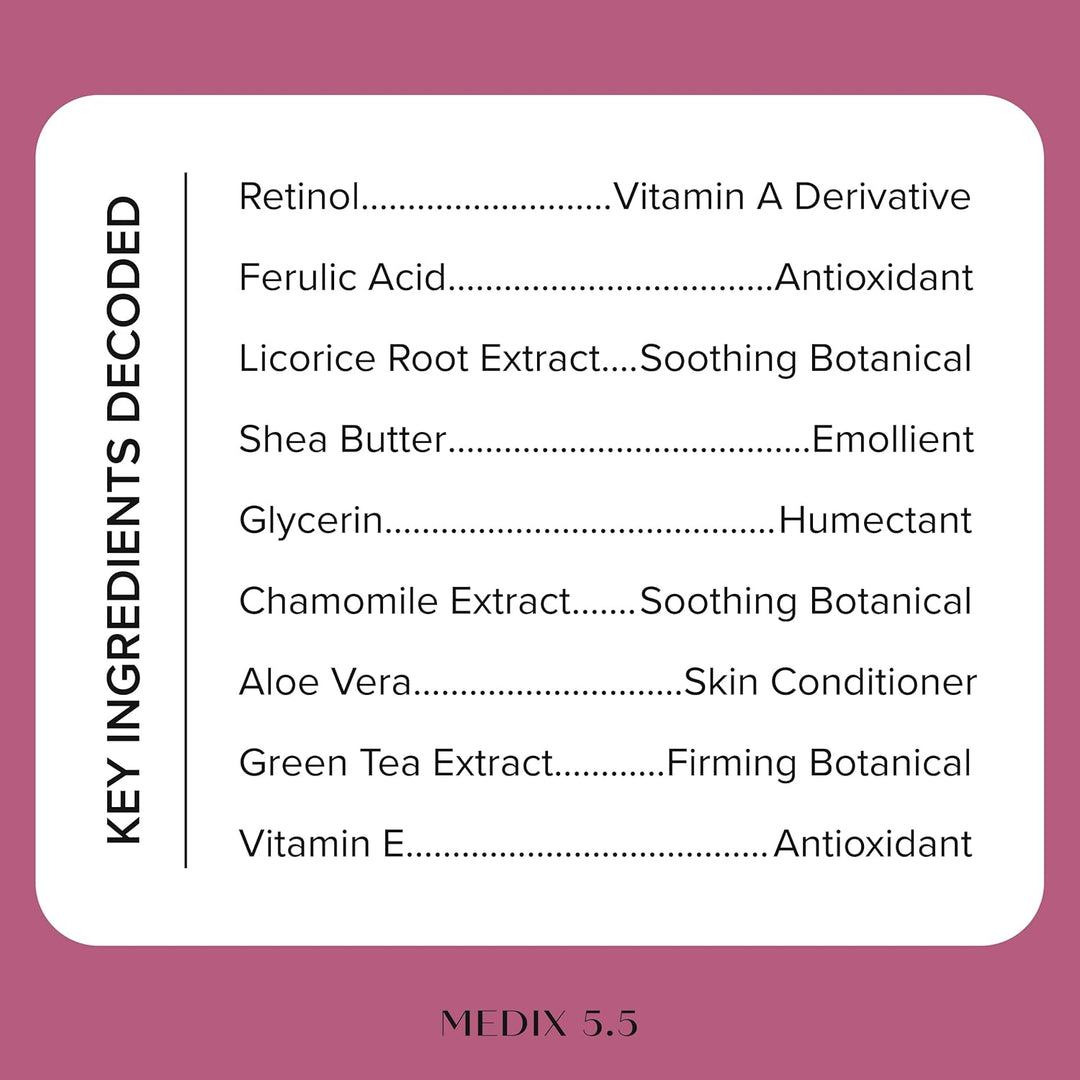 Medix 5.5 Retinol Body Lotion - Anti-Aging & Firming Crepey Skin Treatment (15 oz)